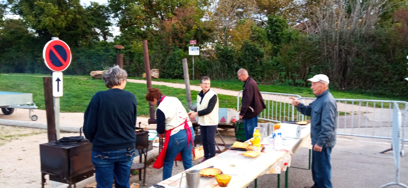 Gaufre au feu de bois