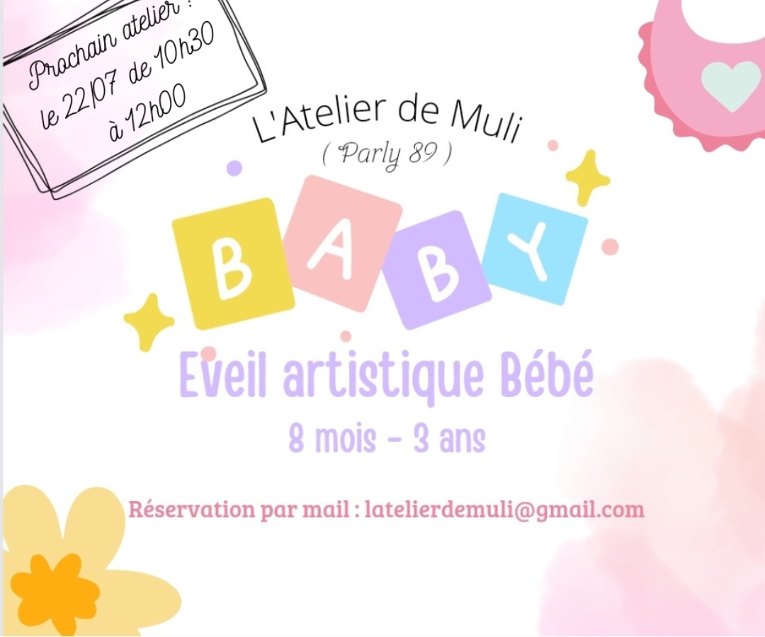 Atelier d'éveil artistique sensoriel bébé
