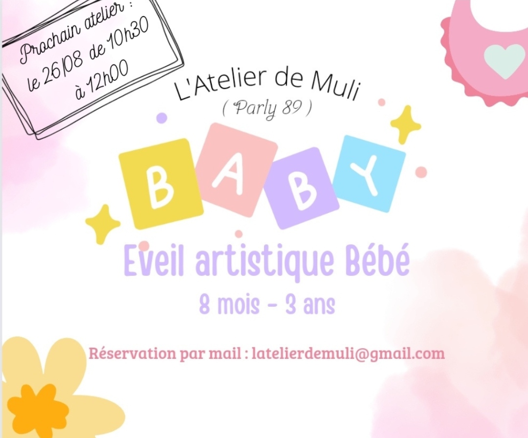 Atelier d'éveil artistique et sensoriel bébé