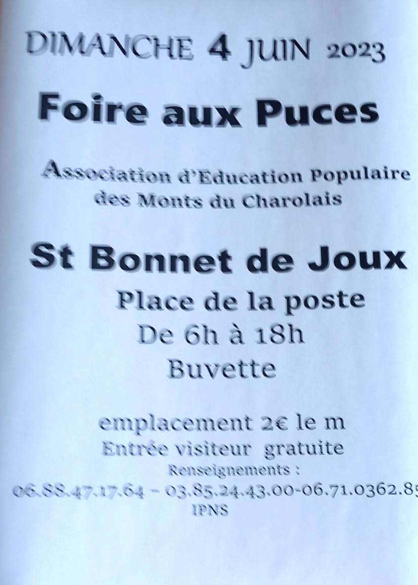 Tract Foire aux Puces 2023
