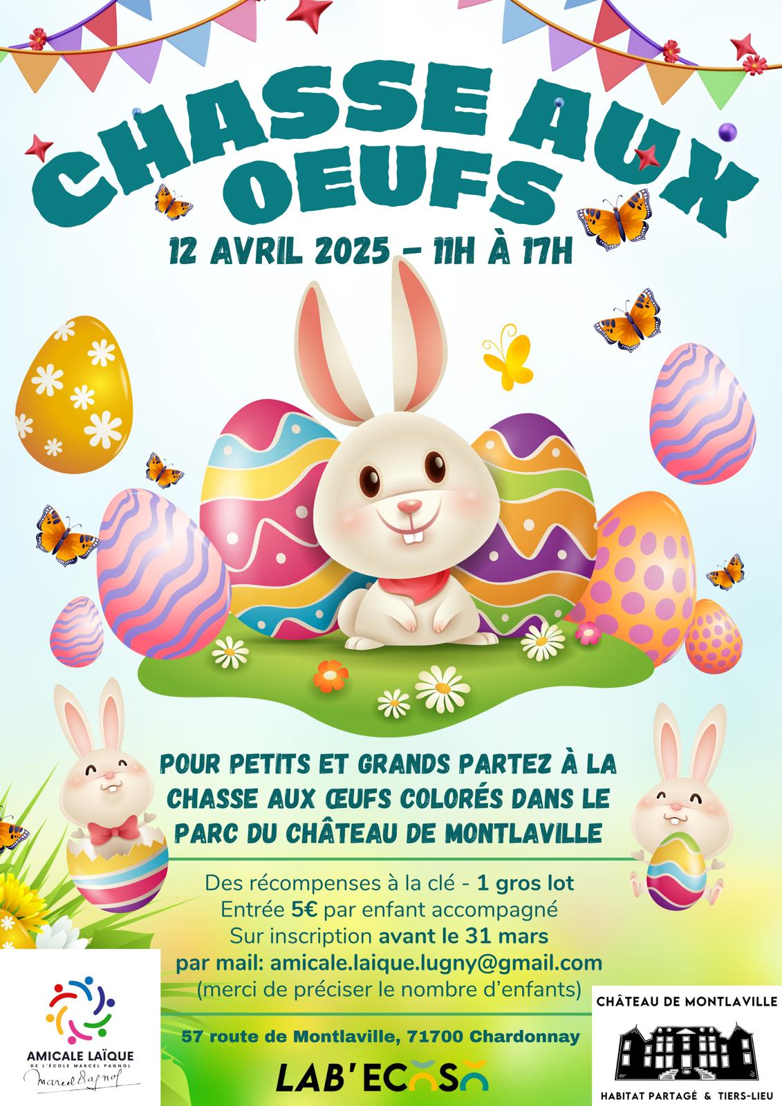 Affiche chasse aux oeufs