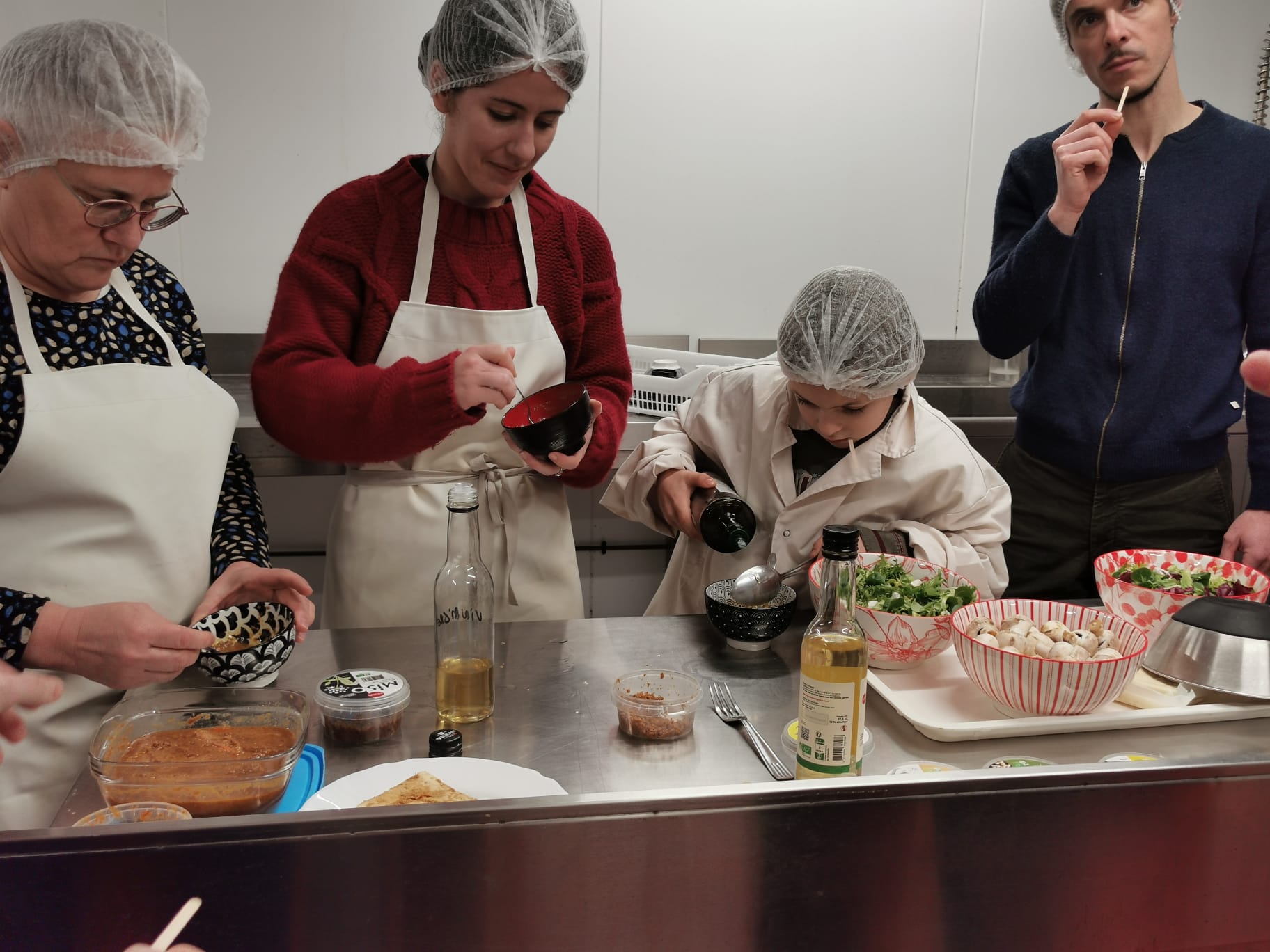 atelier  cuisiner avec condiments japonais