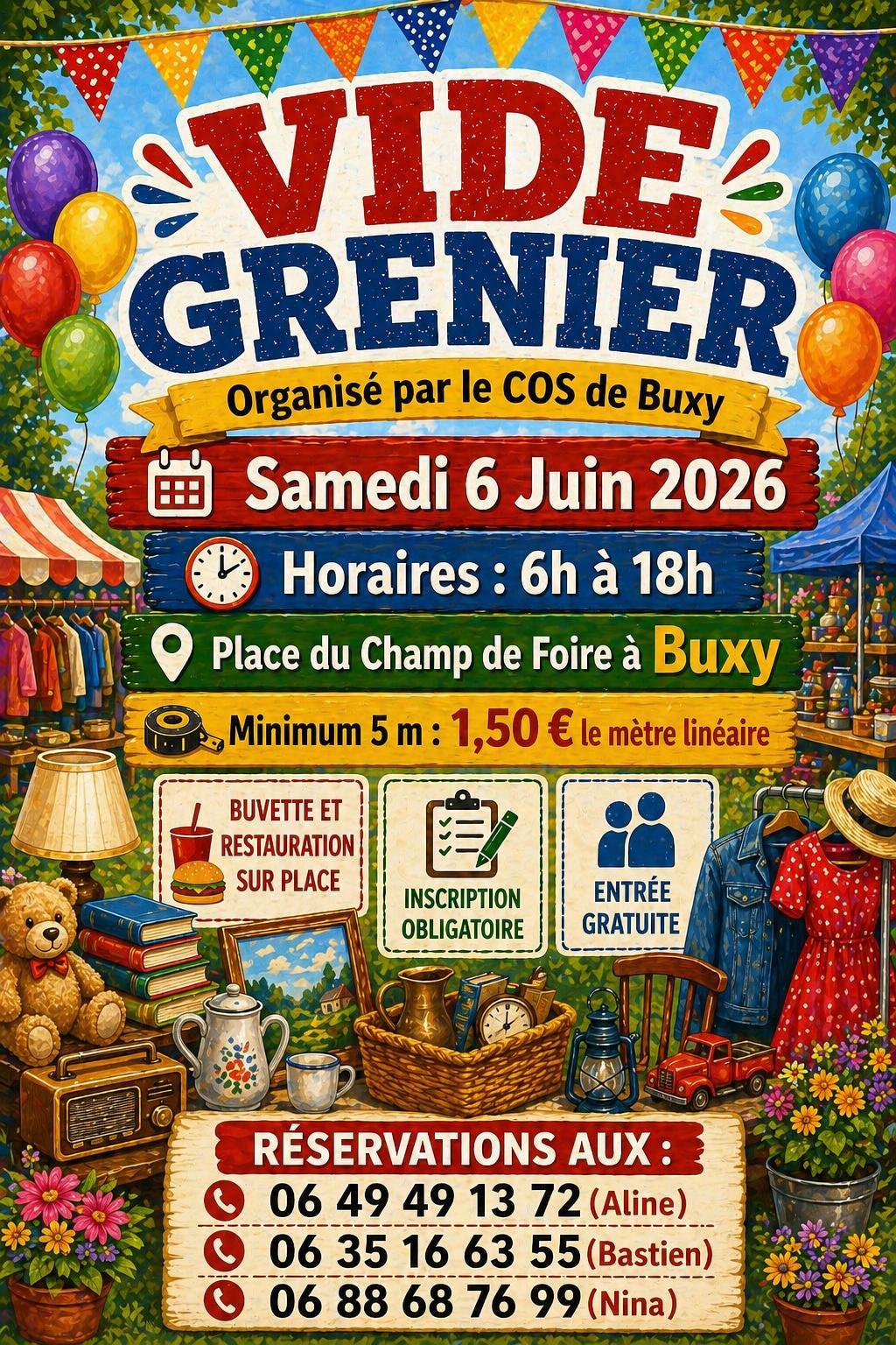Vide grenier du COS de Buxy