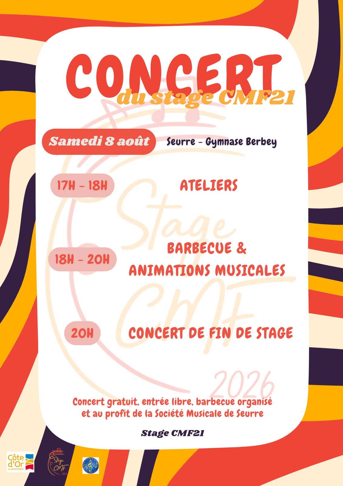Concert du stage CMF21
