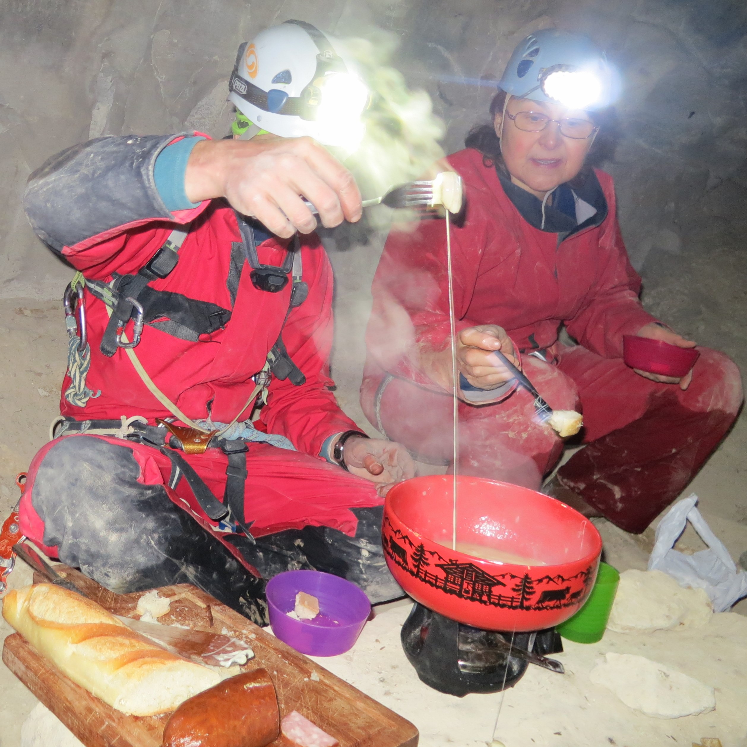 Ambiance fondue spéléo 