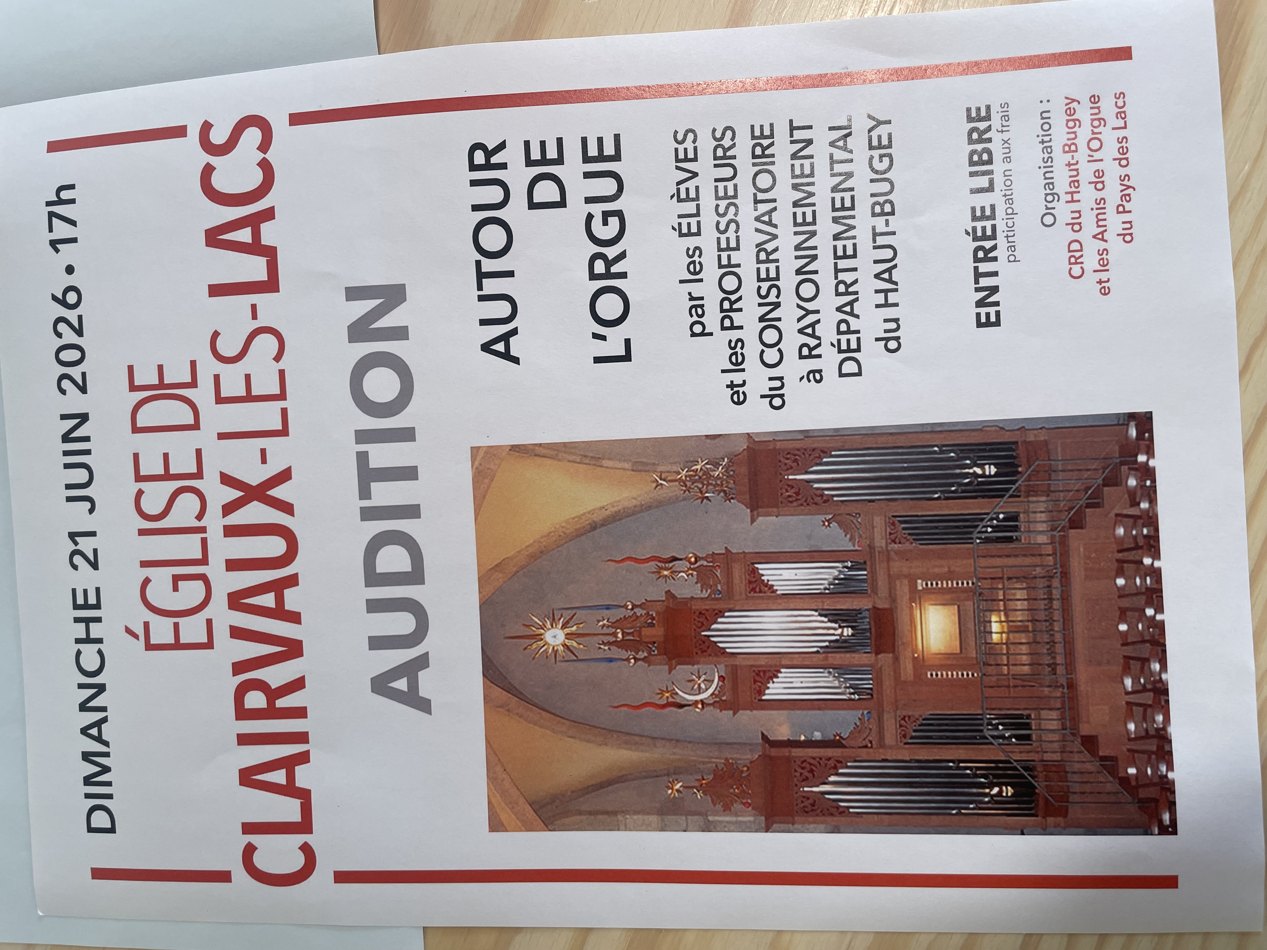 Audition autour de l'orgue