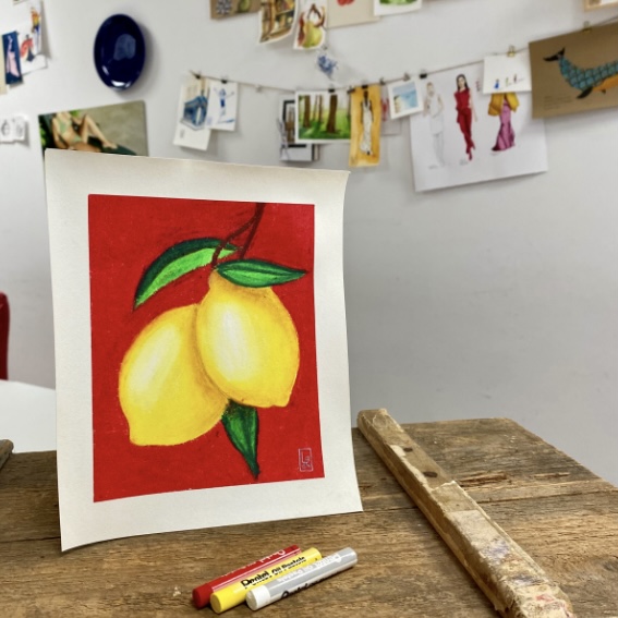 Pastels à l’huile