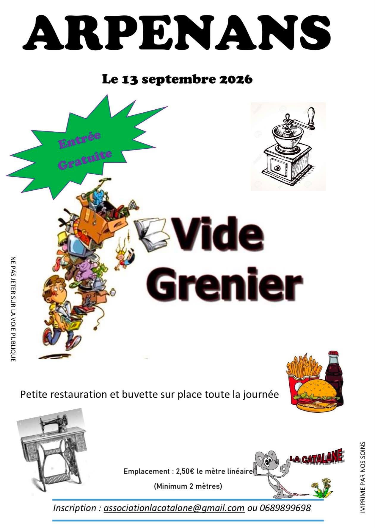 🧺 Vide-grenier à Arpenans