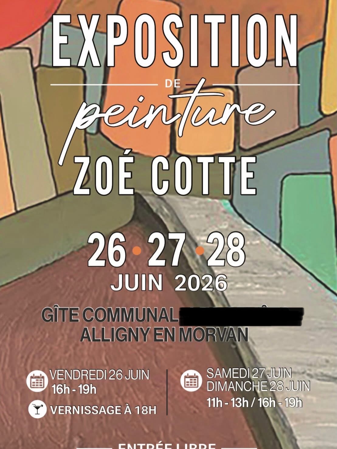 Exposition peinture : "Zoé Cotte"