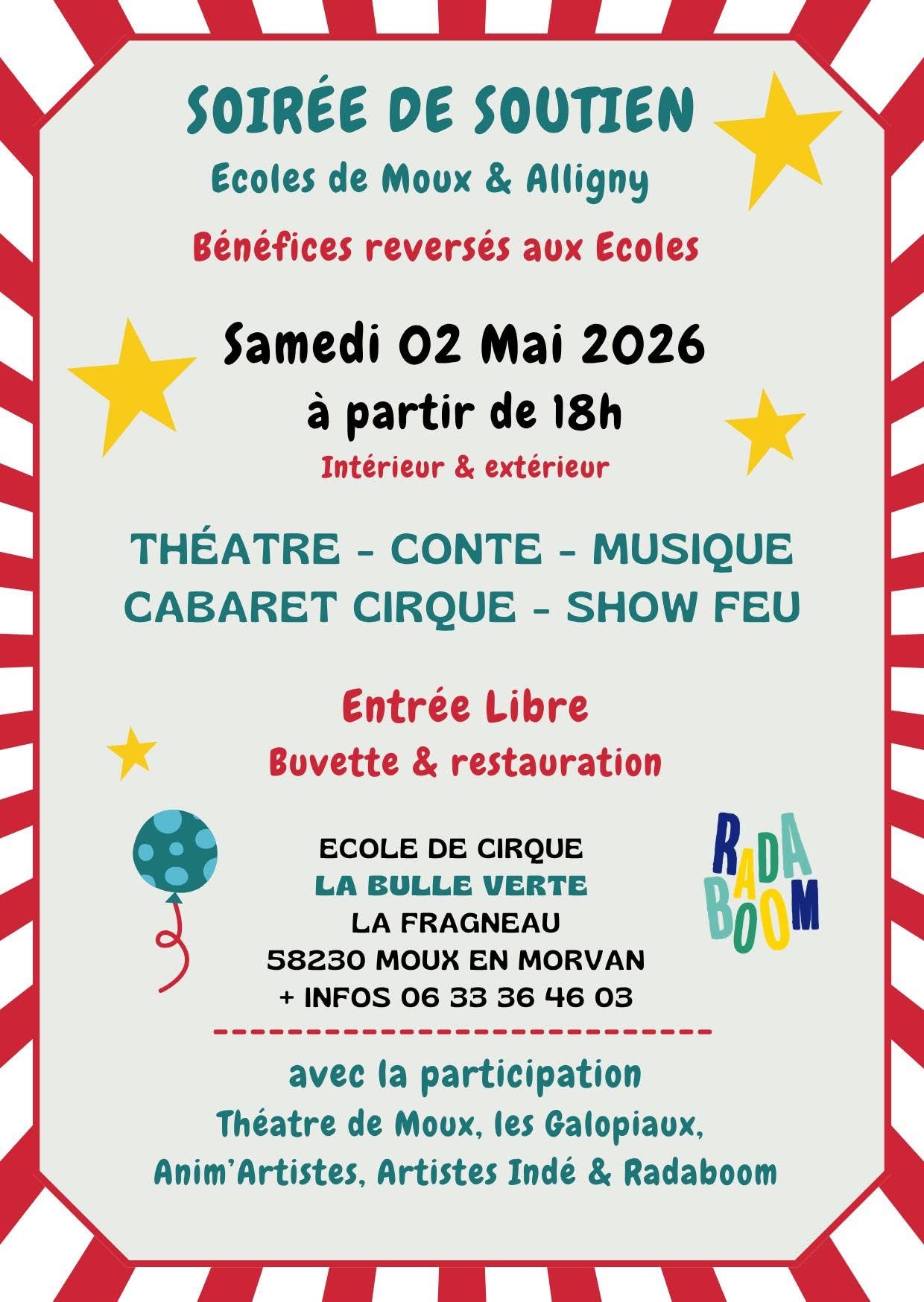 Soirée spectacle — visuel événement