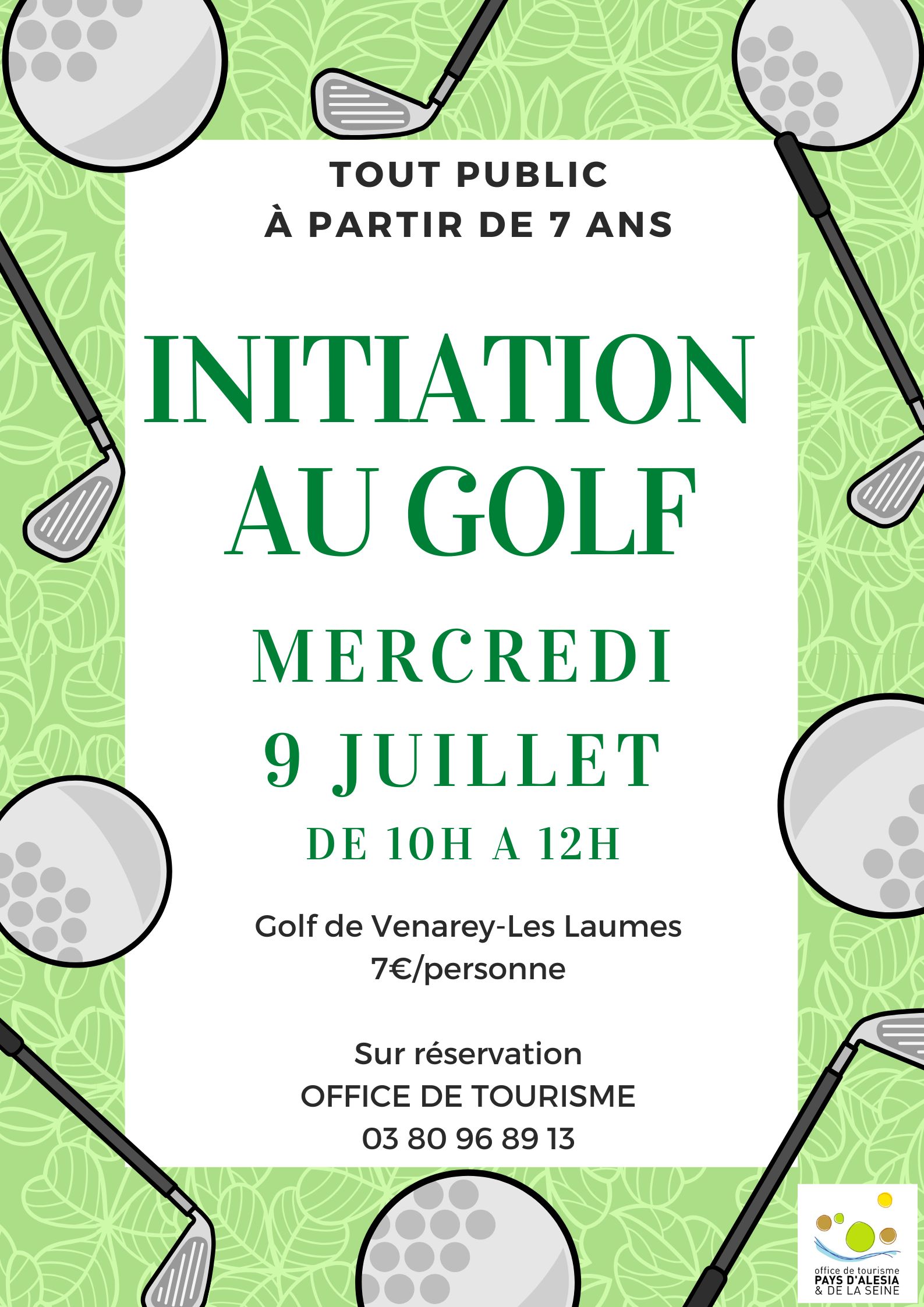 Vert Balle Golf Affiche - 1