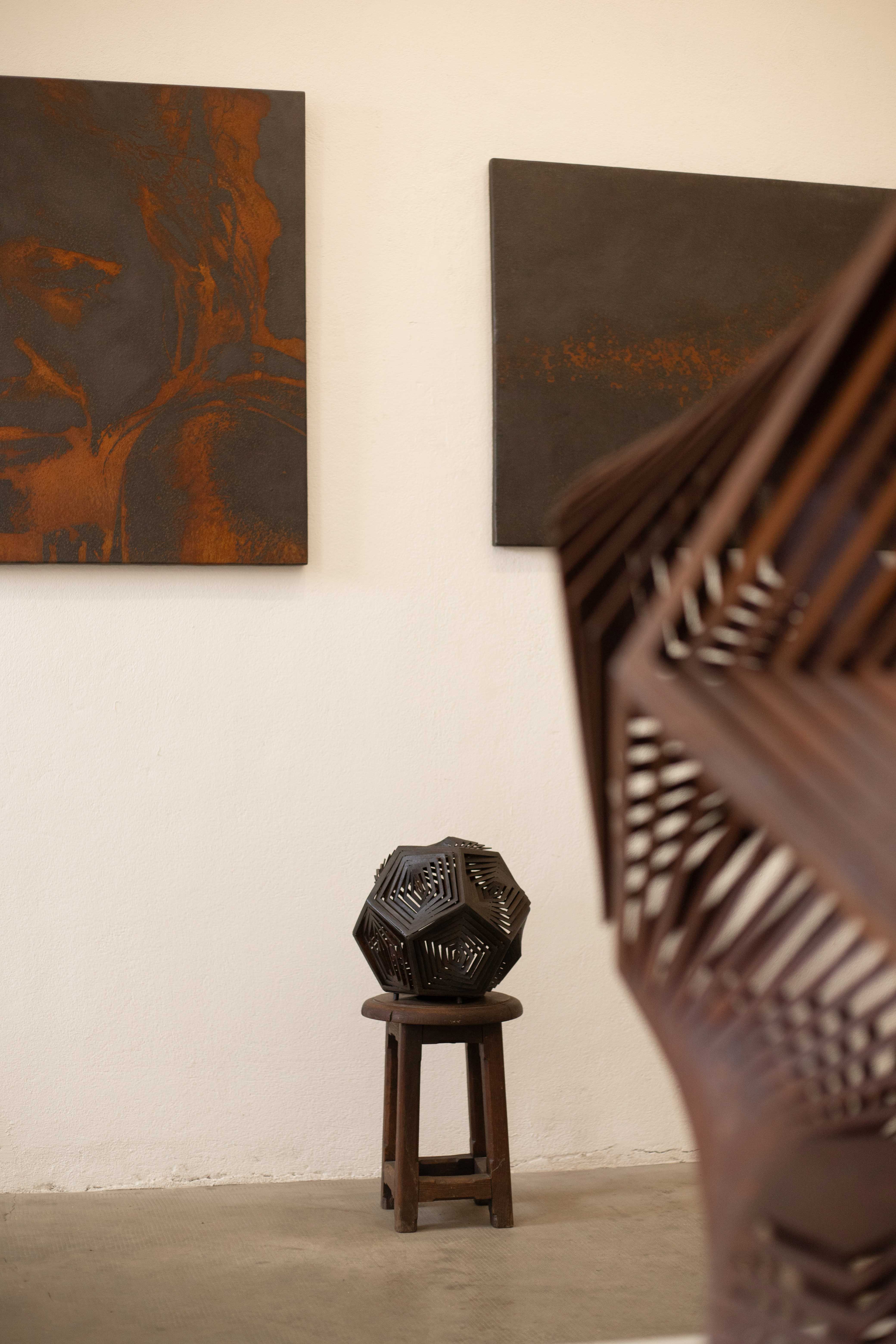 Vue de la galerie de la Chapelle, atelier de Julien Clar