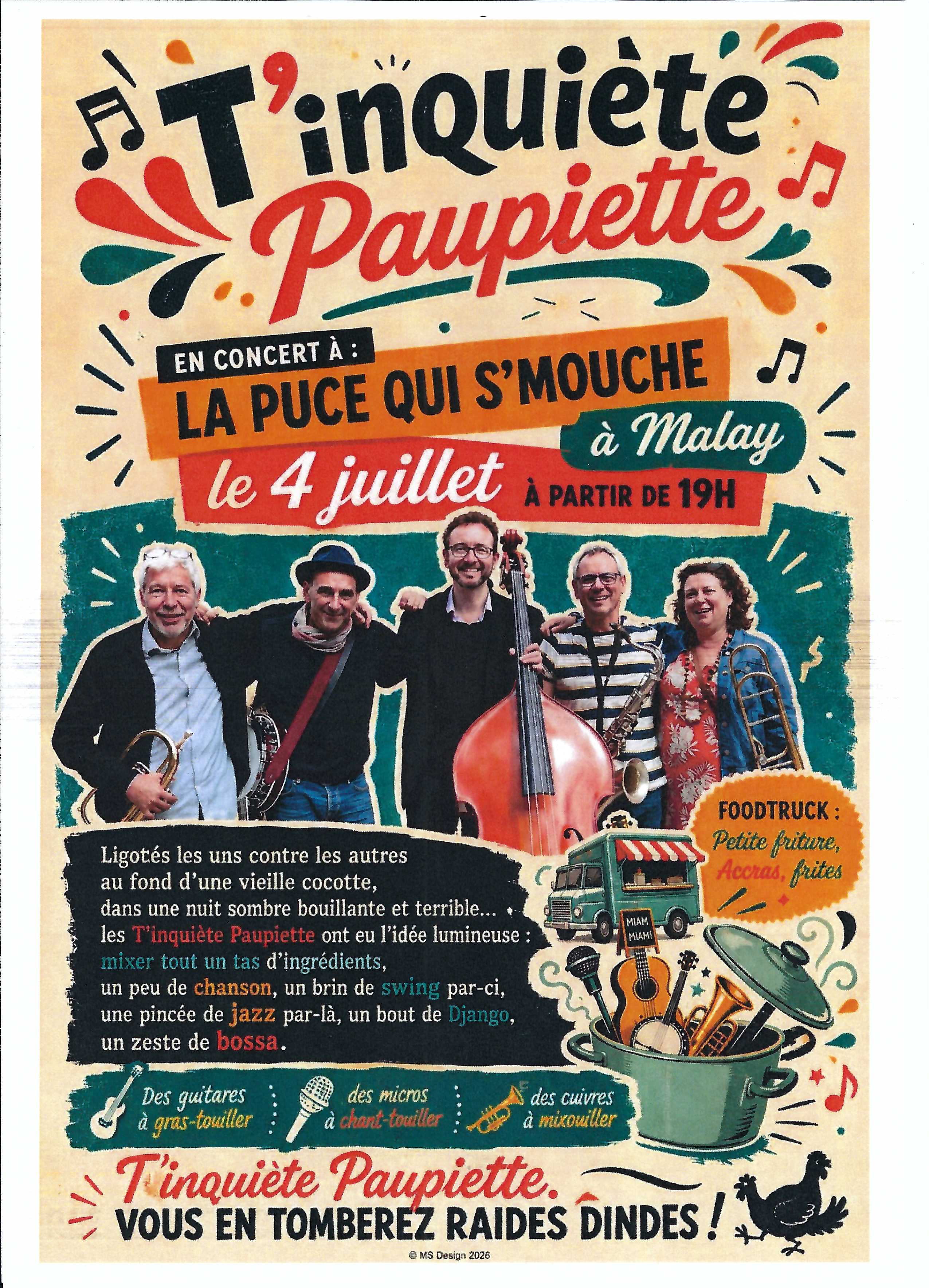 T'inquiète Paupiette en concert