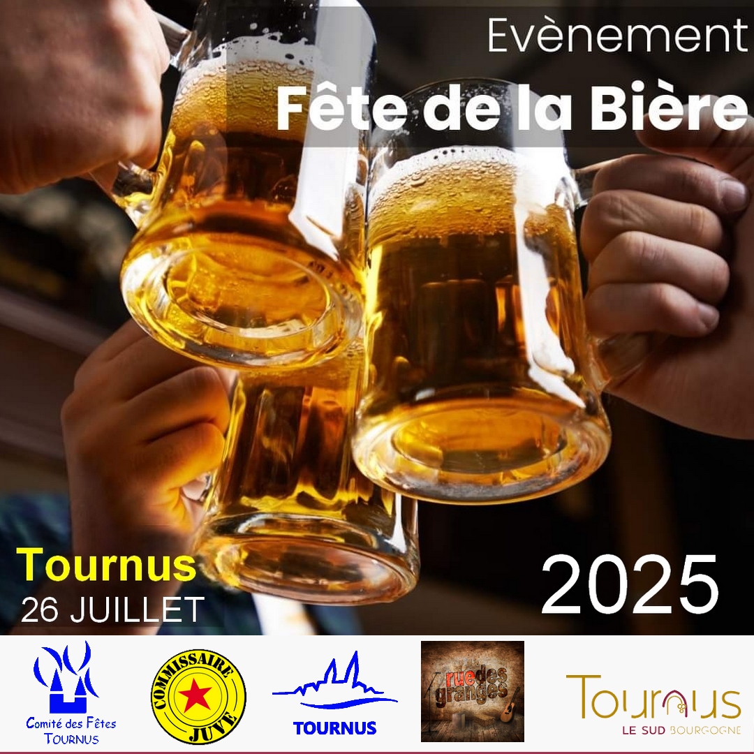 Fête de la bière du samedi 26 juillet 2025 de 18h à 1h.