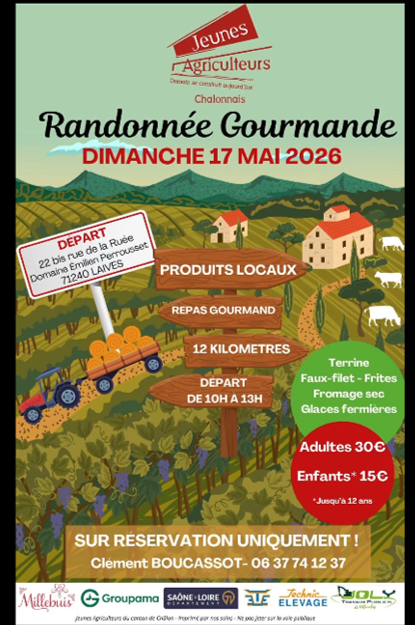 Randonnée gourmande par les Jeunes agriculteurs du Chalonnais