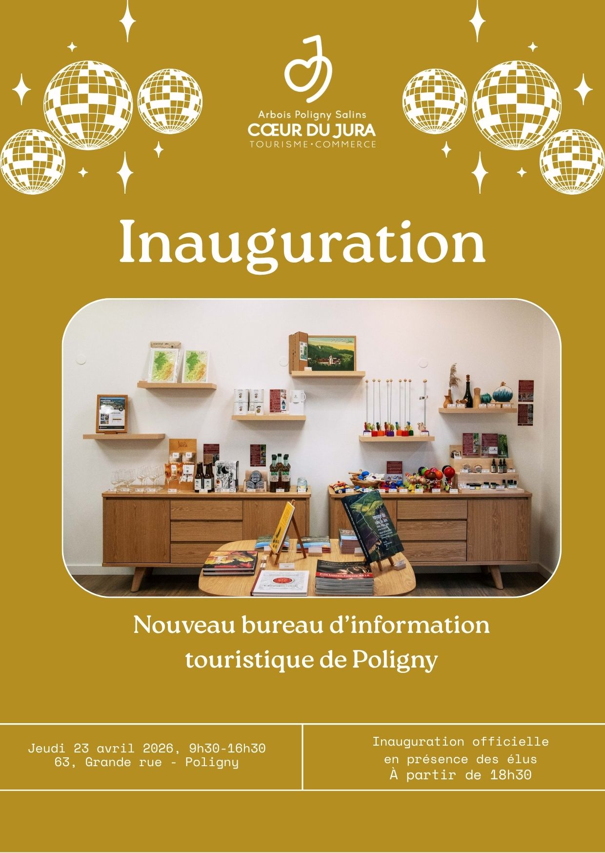 Inauguration nouveau bureau d'information touristique Poligny