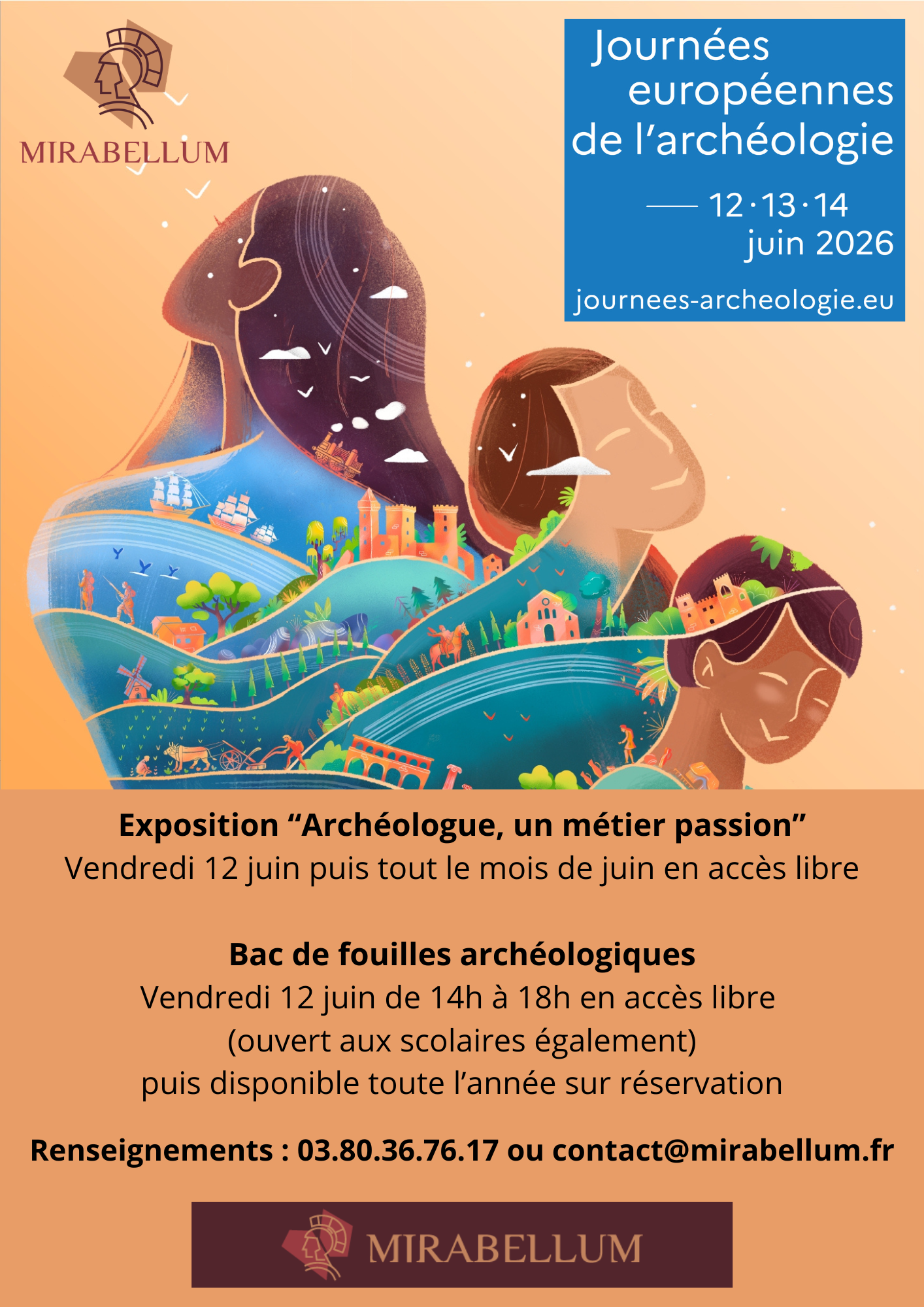 Journées Européennes de l'Archéologie 2026 — visuel événement