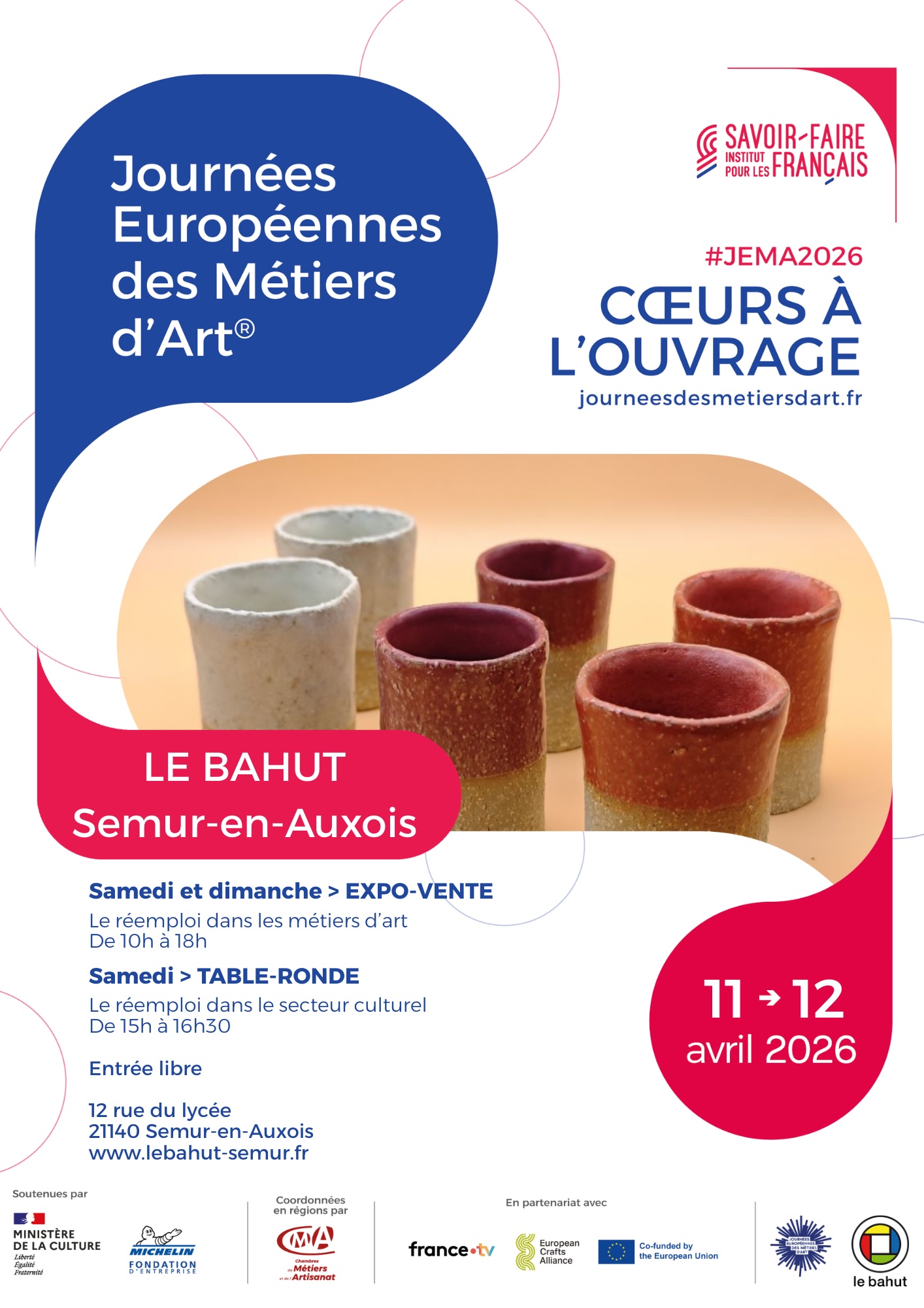 Journées européennes des métiers d'art au Bahut