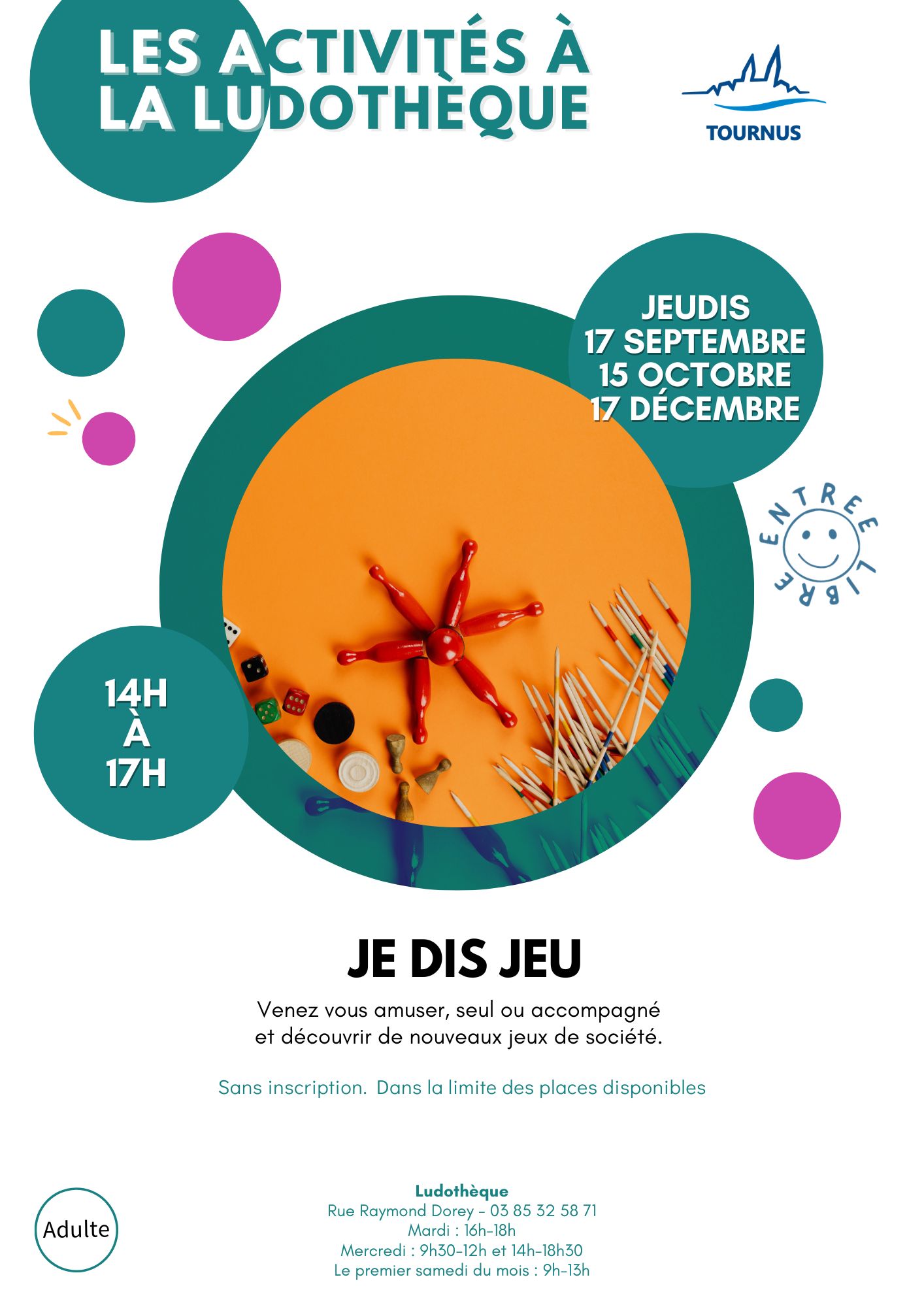 Activités à la ludothèque : Je dis jeu