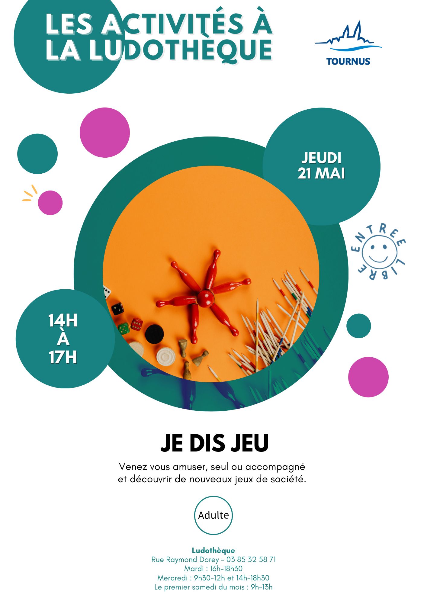 Activités à la ludothèque : Je dis jeu
