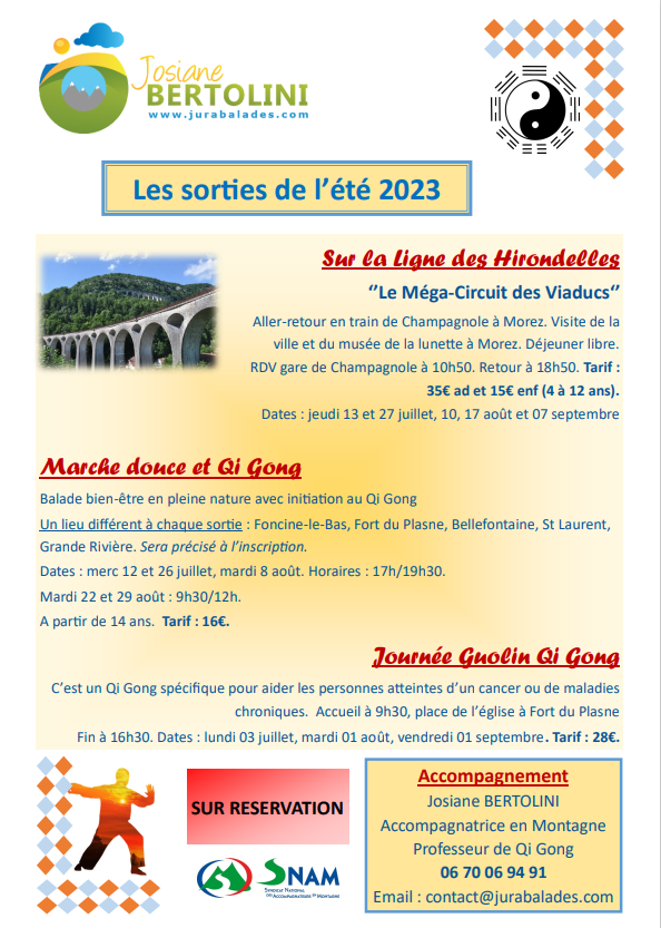 Josiane Bertolini sorties ETE 2023