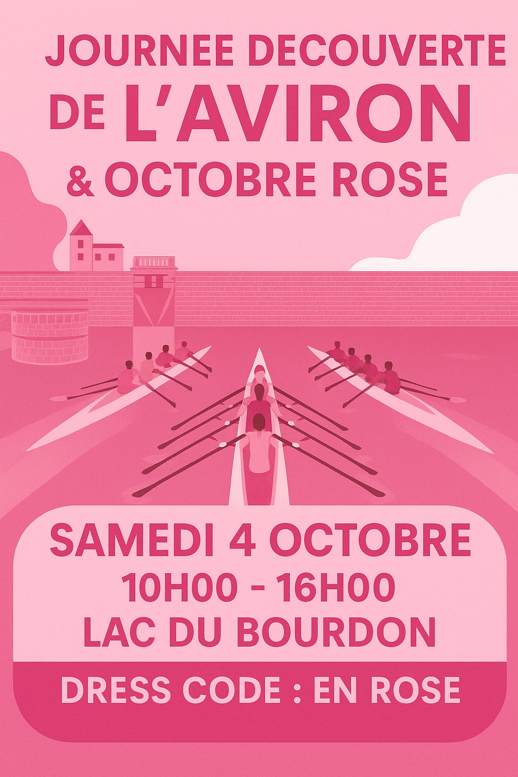 Journée Découverte Aviron & Octobre Rose