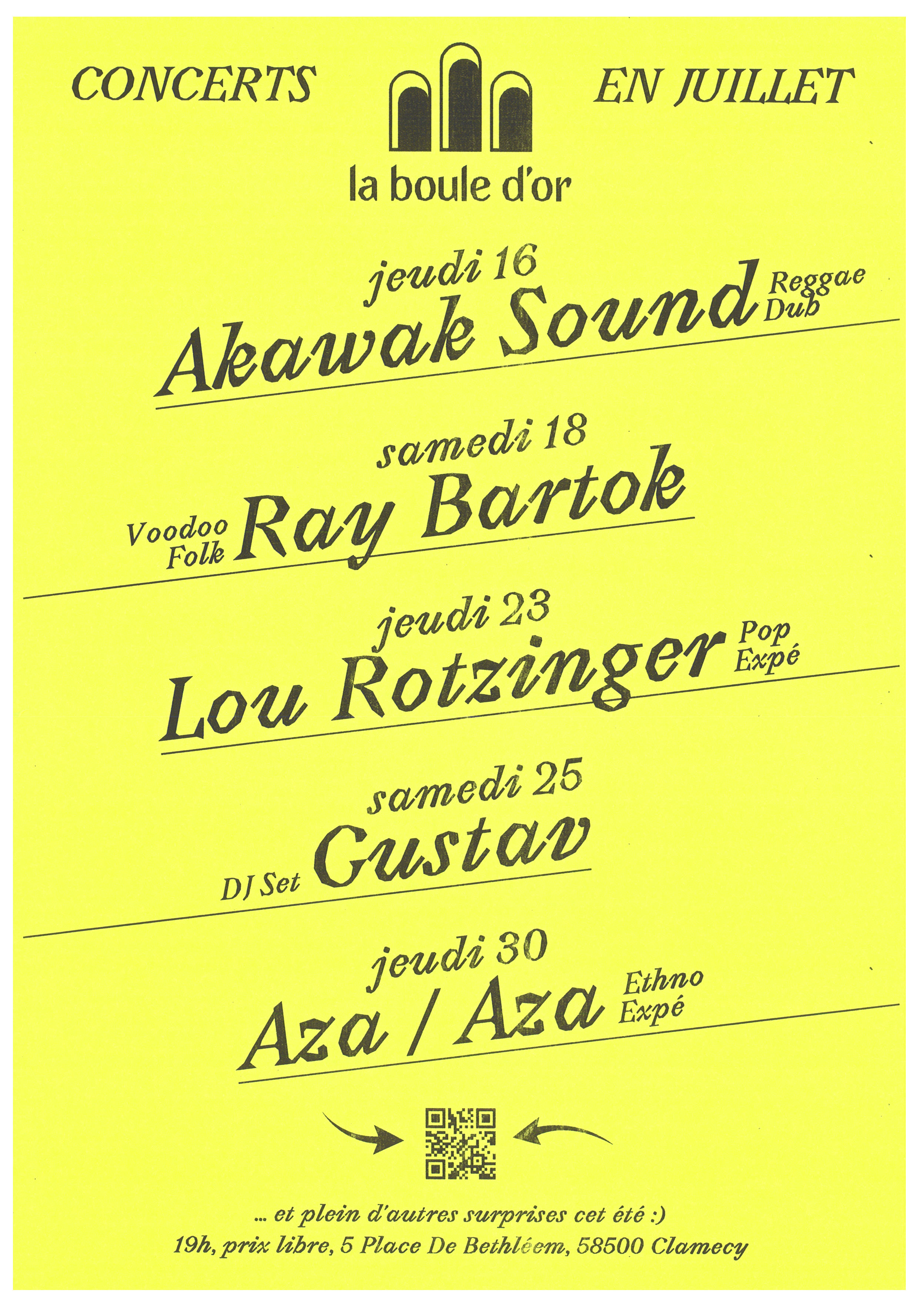 Concert à la Boule d'Or : Lou Rotzinger