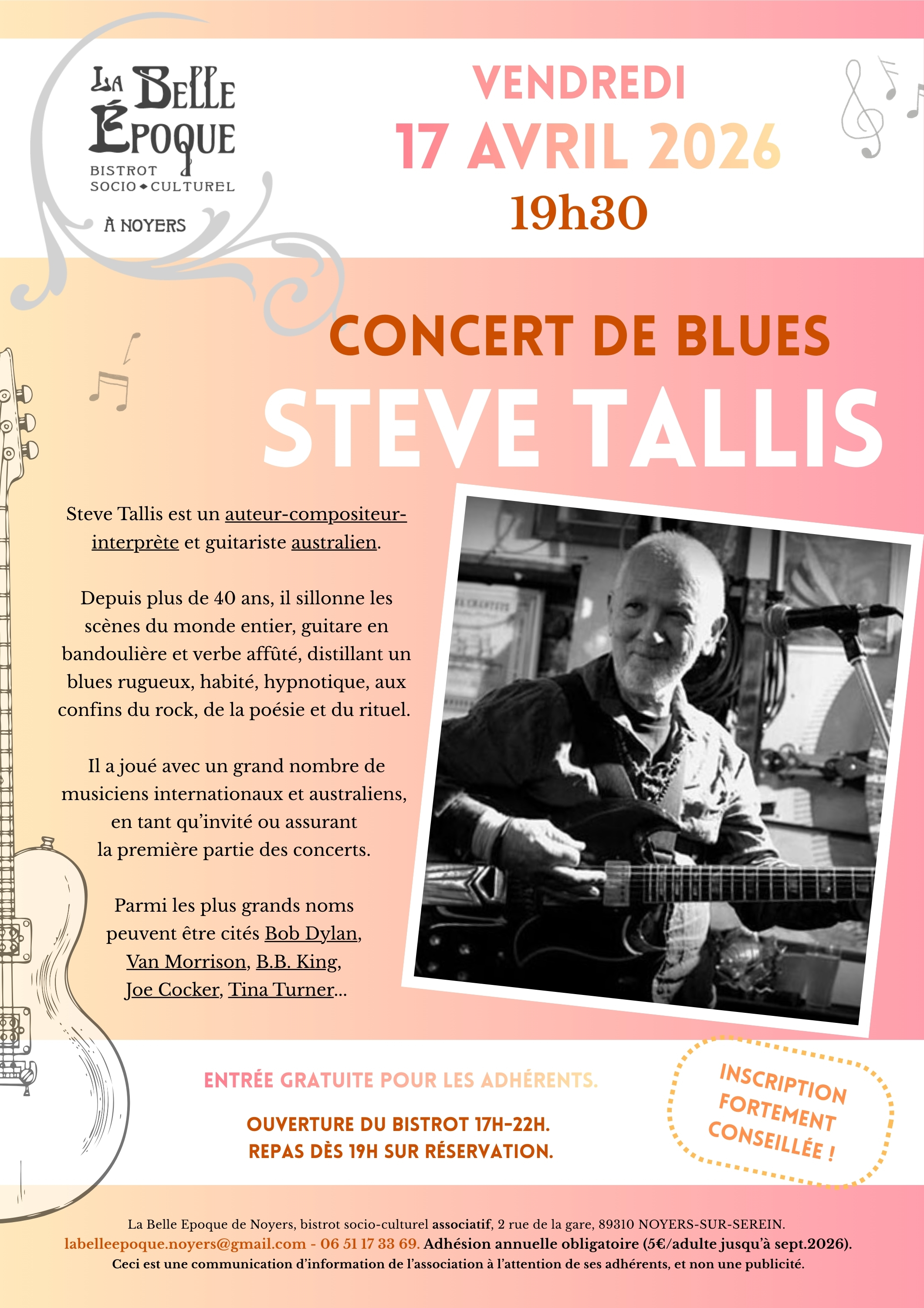 Concert de Steve Tallis
