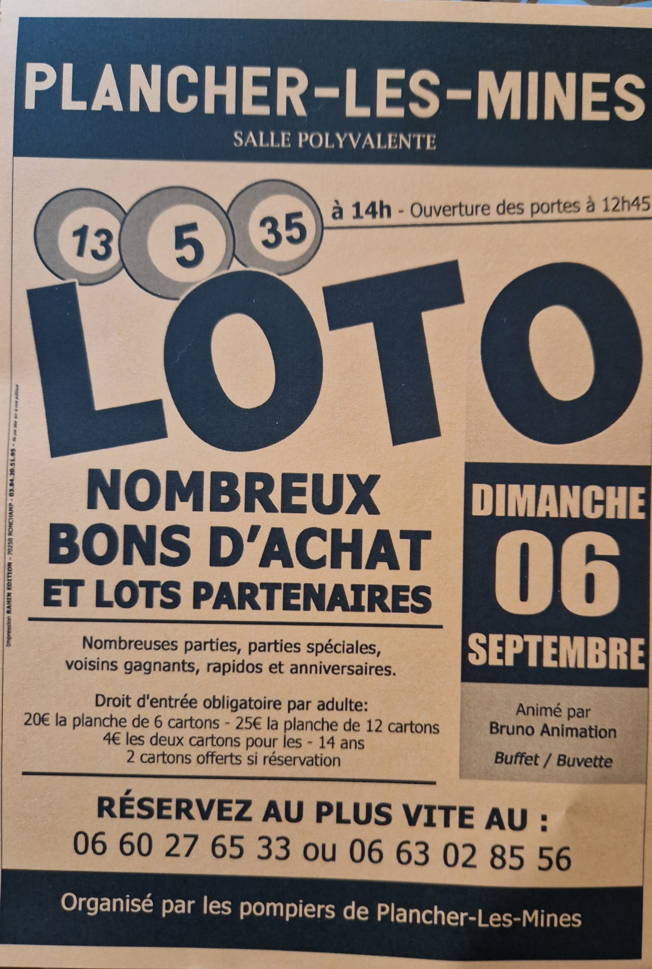 LOTO à Plancher-les-Mines