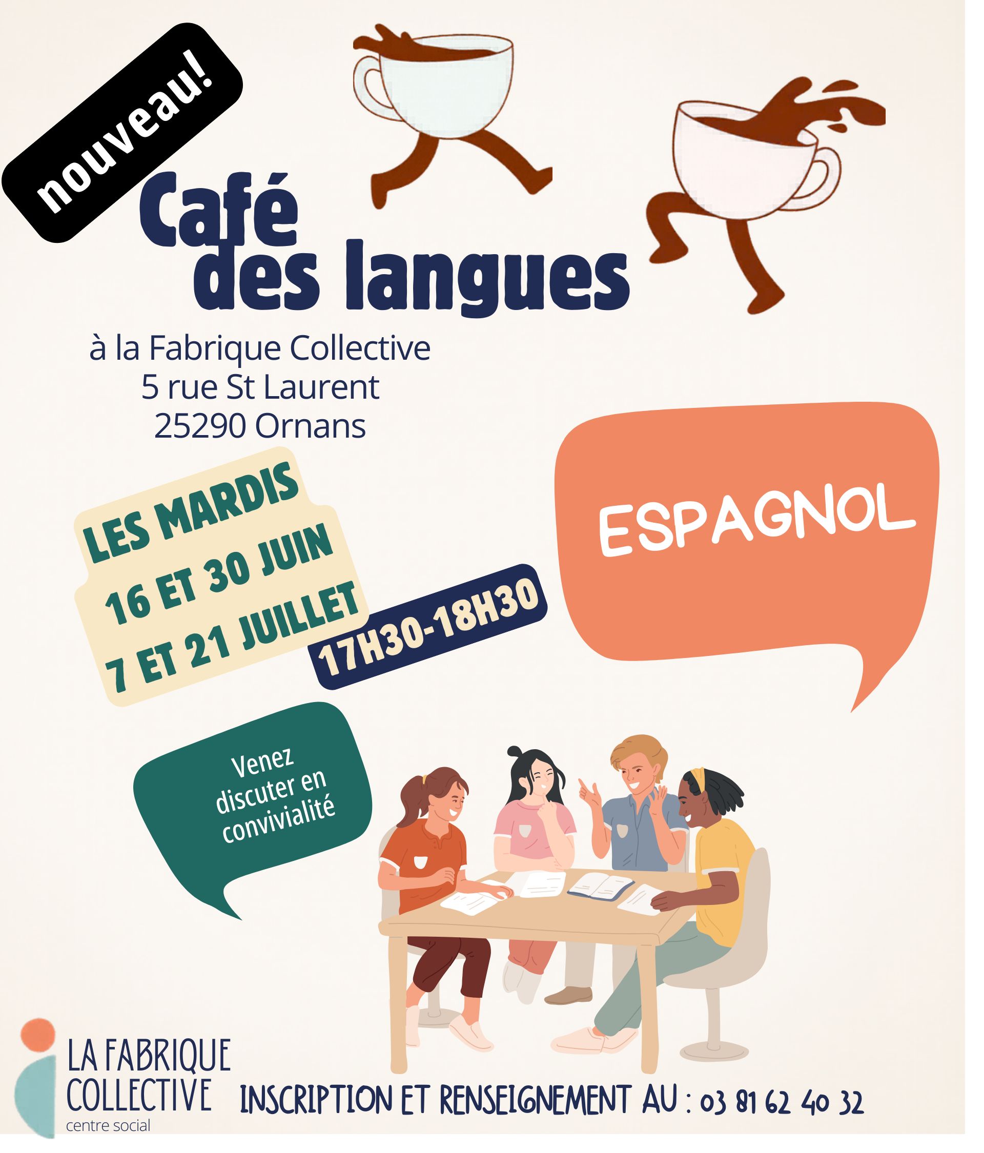La Fabrique Collective - café des langues - espagnol
