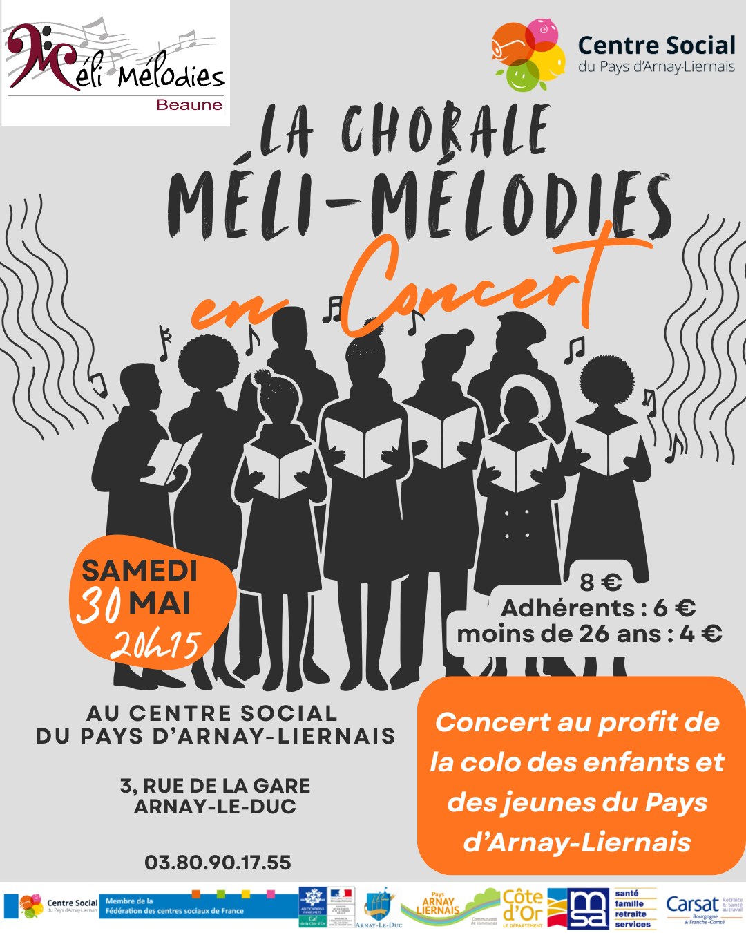 Concert chorale "Méli-mélodies" — visuel événement