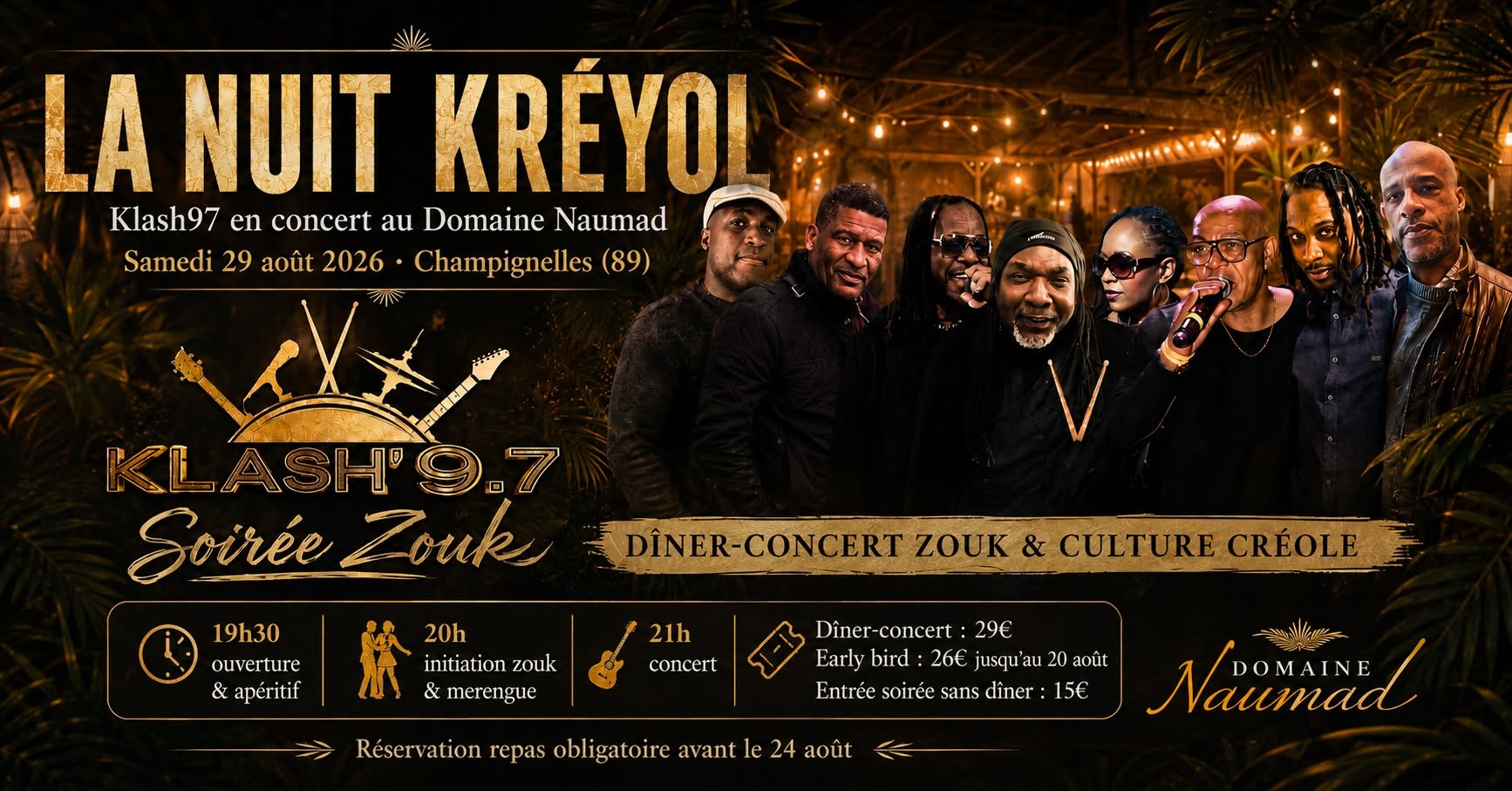 La nuit Kréyol-Klash97 en concert live