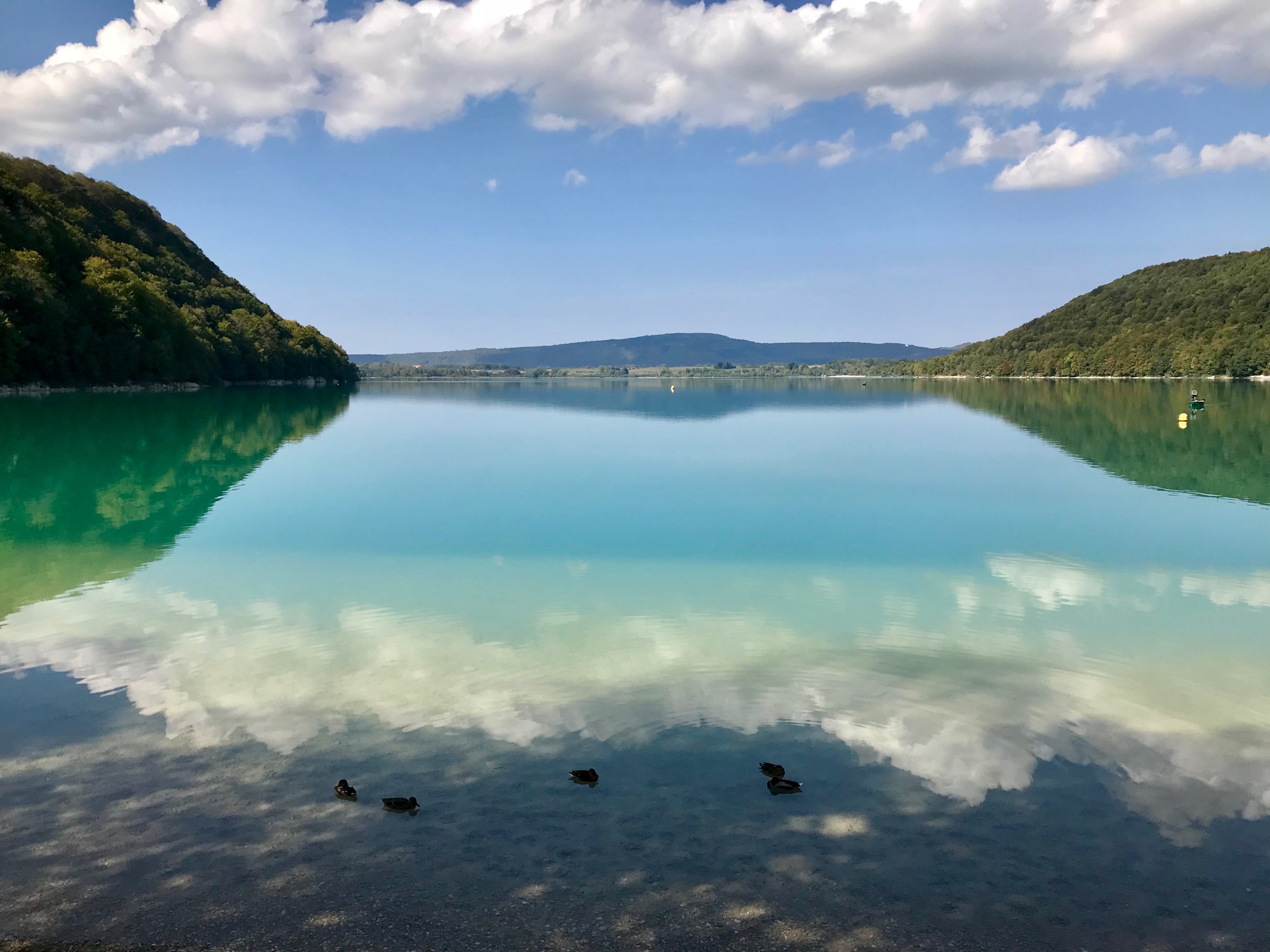 Lac de chalain depuis le domaine
