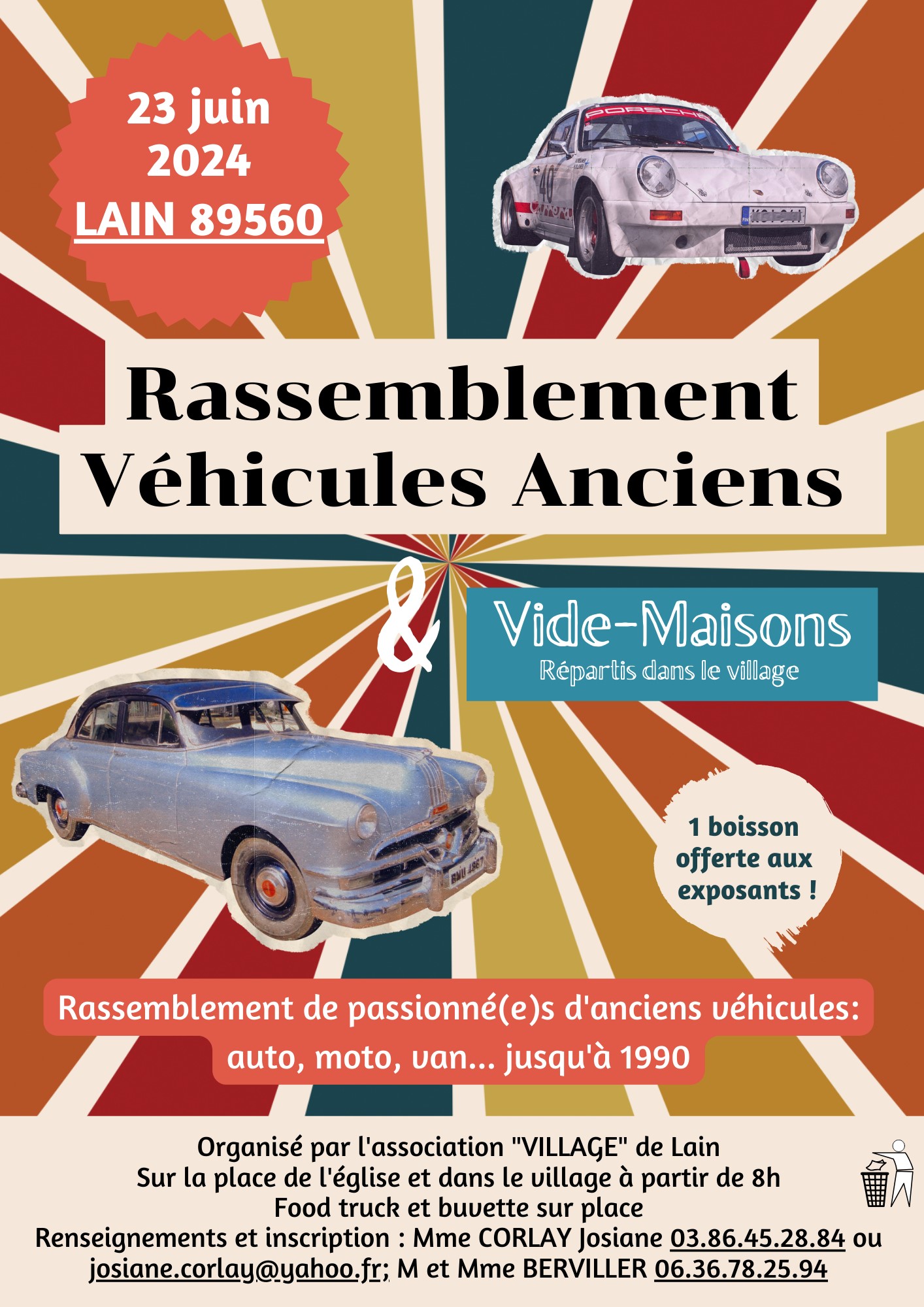 RASSEMBLEMENT DE VEHICULES ANCIENS ET VIDE MAISONS COLLECTIF