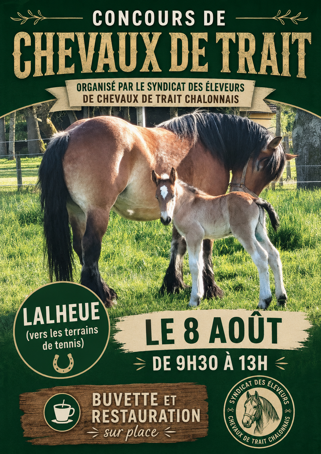 Concours de chevaux de trait