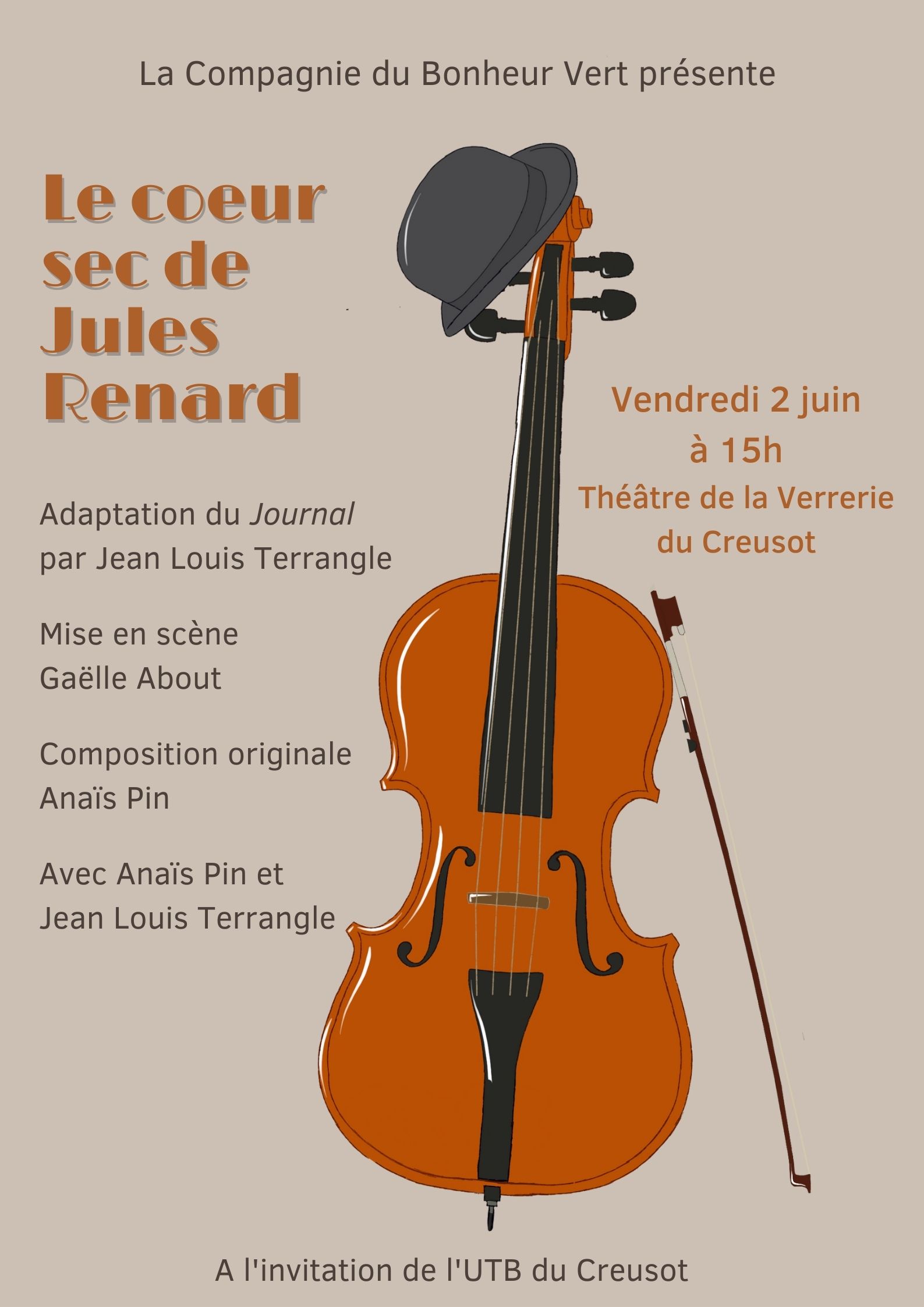 Affiche - Le cœur sec de Jules Renard