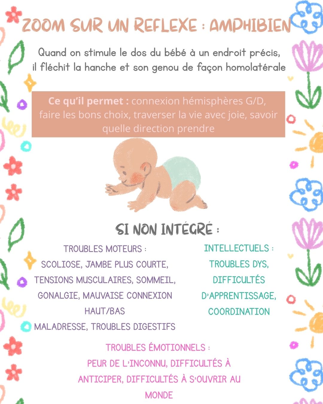 Séance Aide aux apprentissages de votre enfant - Réflexes archaïques