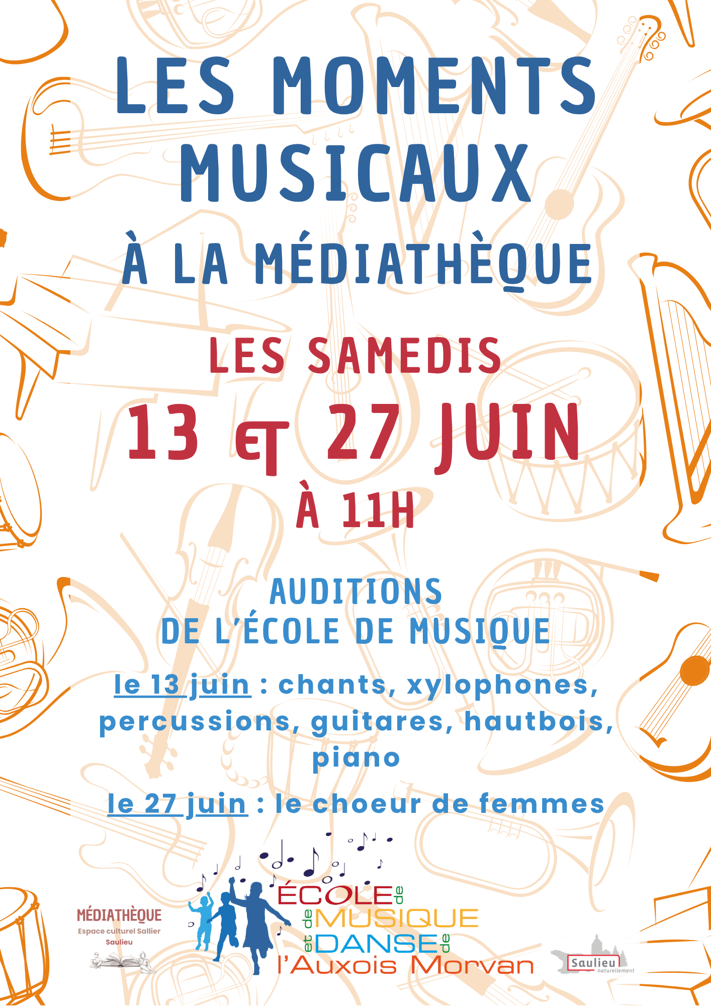 Auditions de l'Ecole de musique et dans Auxois-Morvan