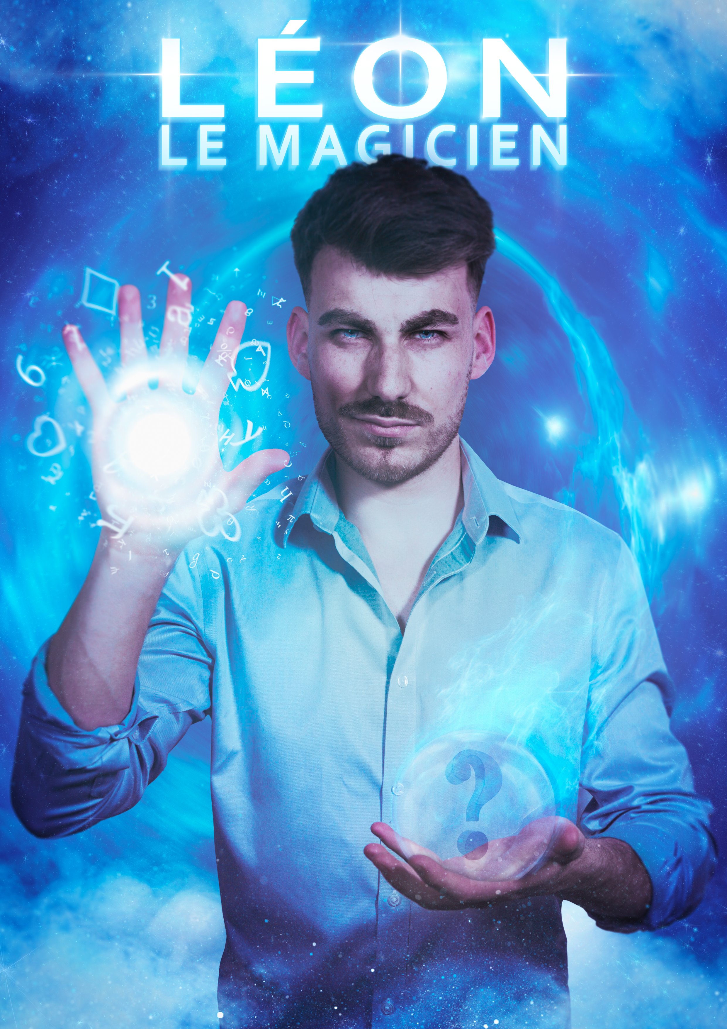 Léon avec flamme et flou