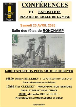 Conférences et exposition des Amis du Musée de la Mine