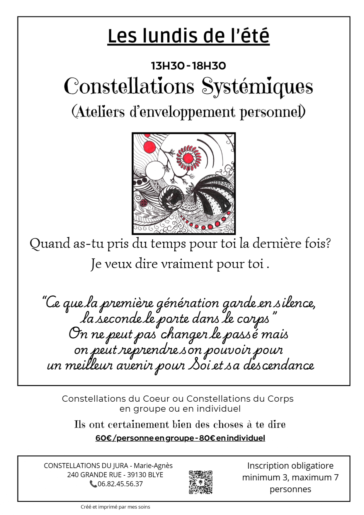 Constellations systémiques - Atelier développement personnel