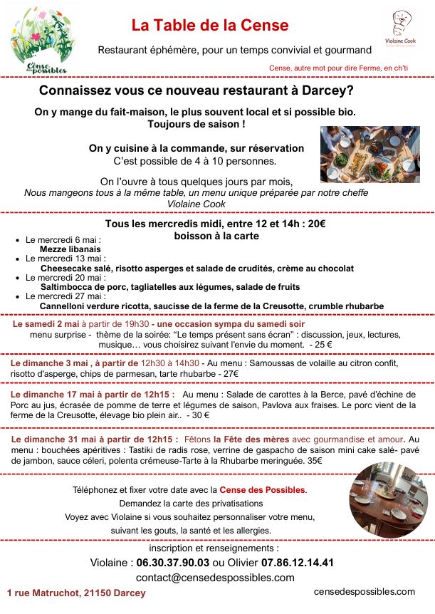 La Table de la Censes des possibles, chambre d'hôtes à Darcey