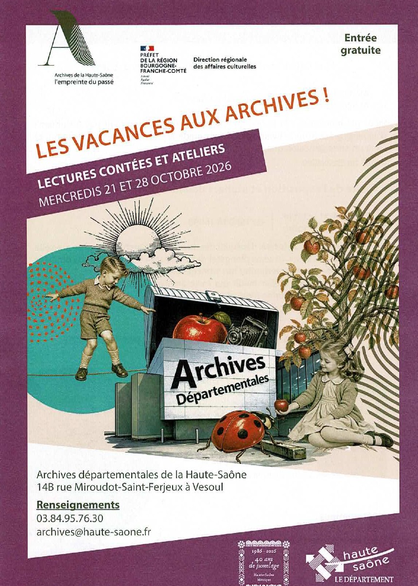 Les vacances aux archives 1