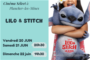 Film "Lilo & Stitch" au CINEMA SELECT à PLANCHER-les-MINES