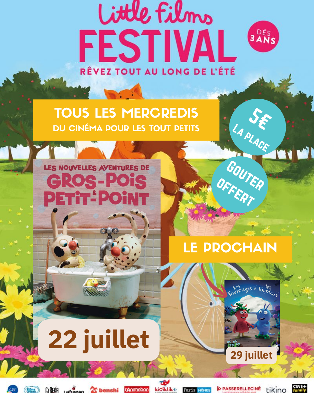 Little films Festival : Les Nouvelles aventures de Gros-Pois et Petit-point