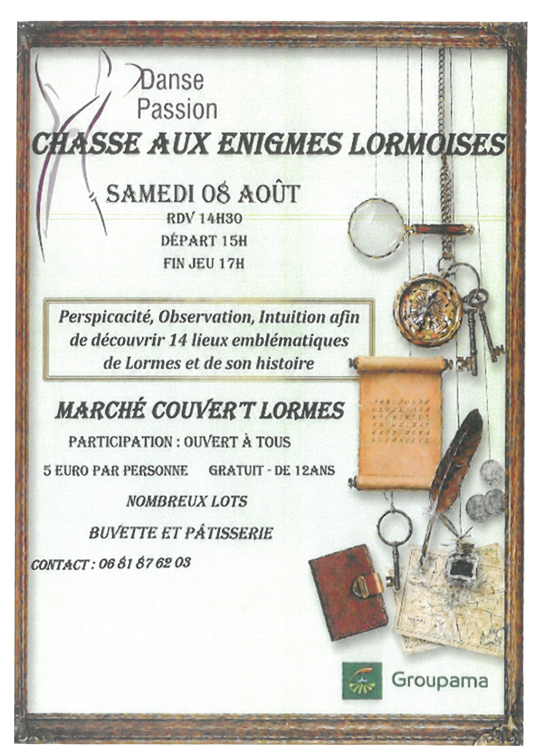 Chasse aux énigmes Lormoise