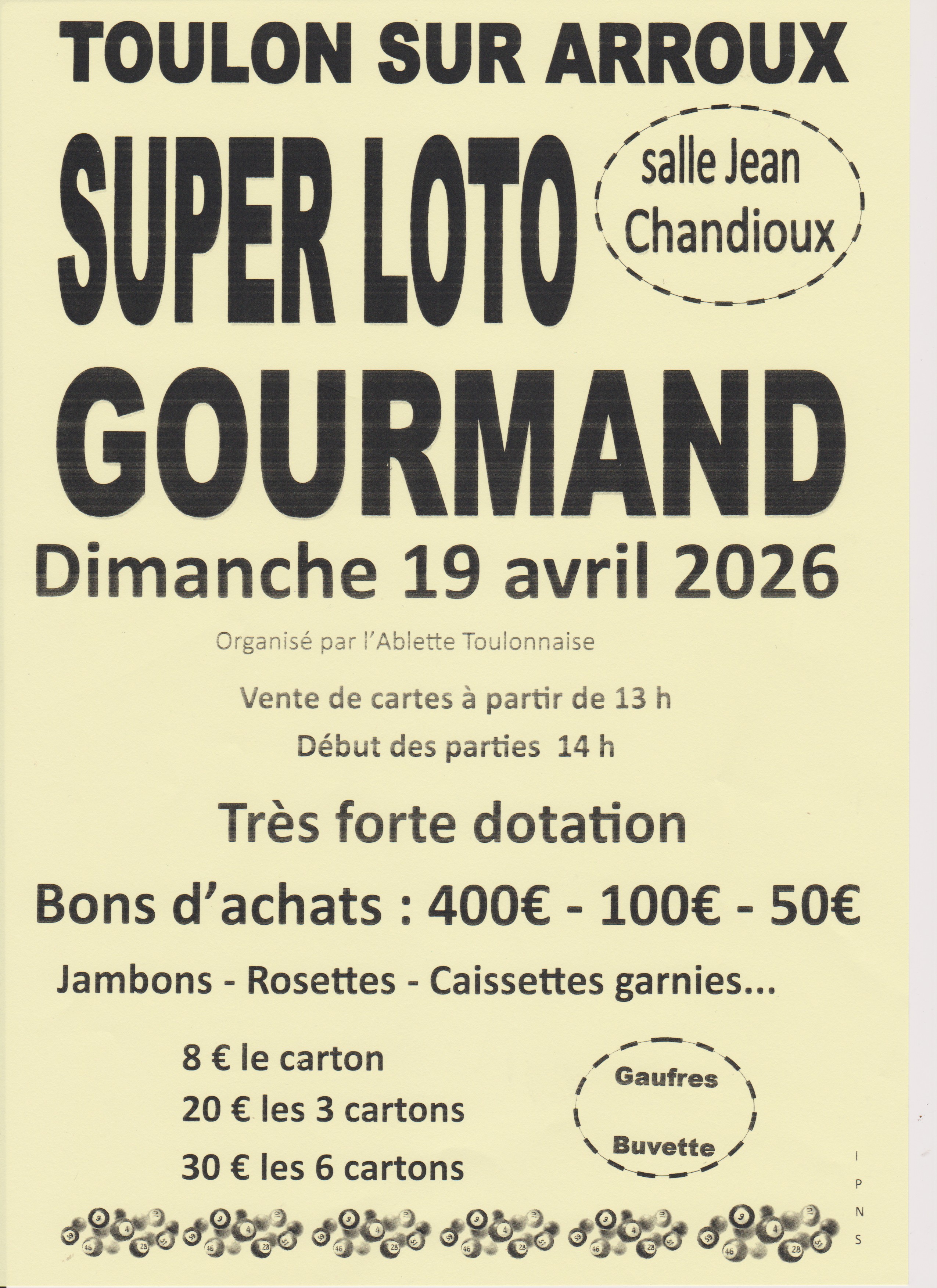 SUPER LOTO GOURMAND