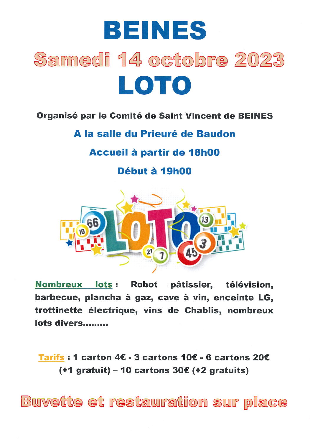 Loto Beine 14 oct