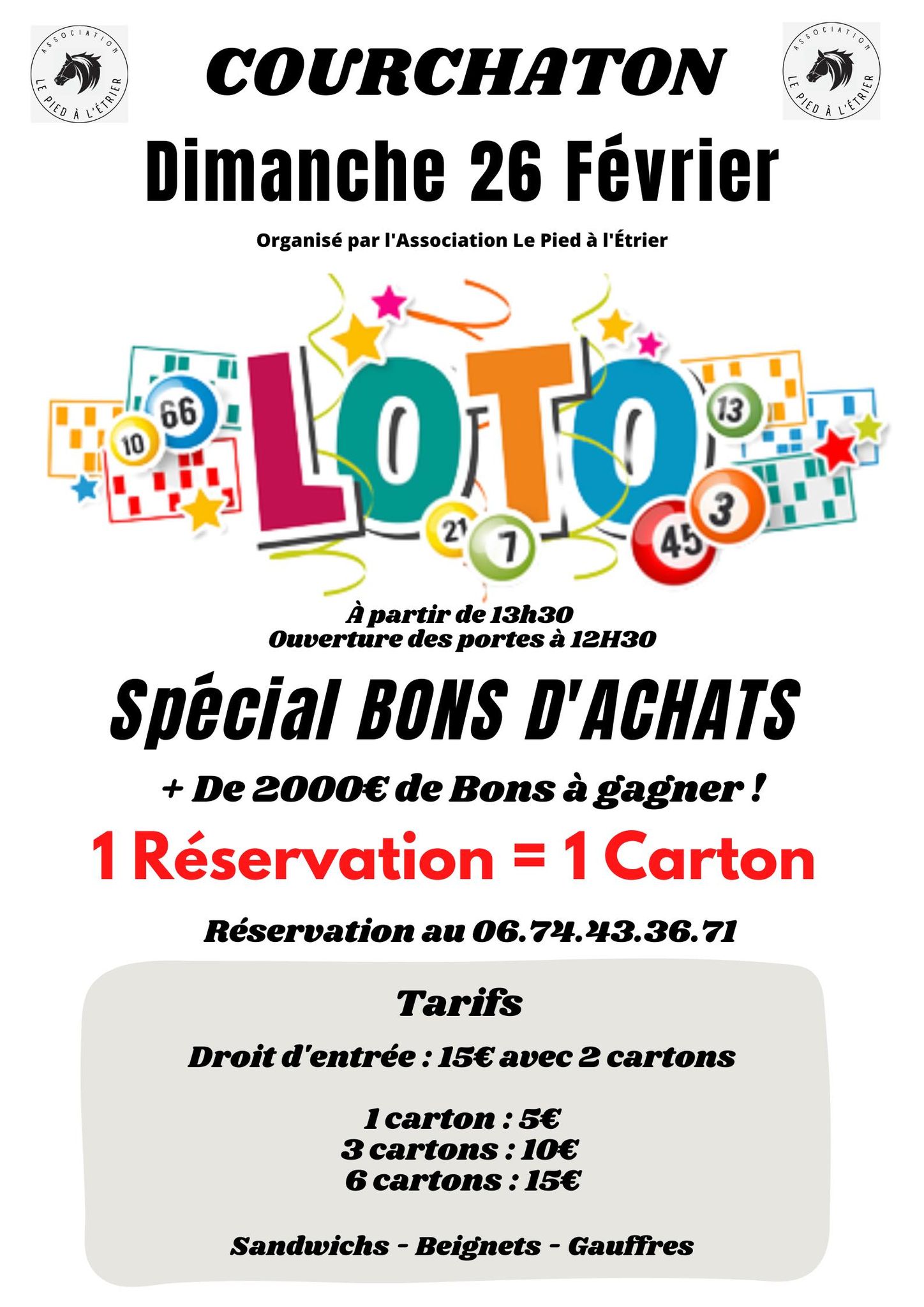 Loto Courchaton 26 février