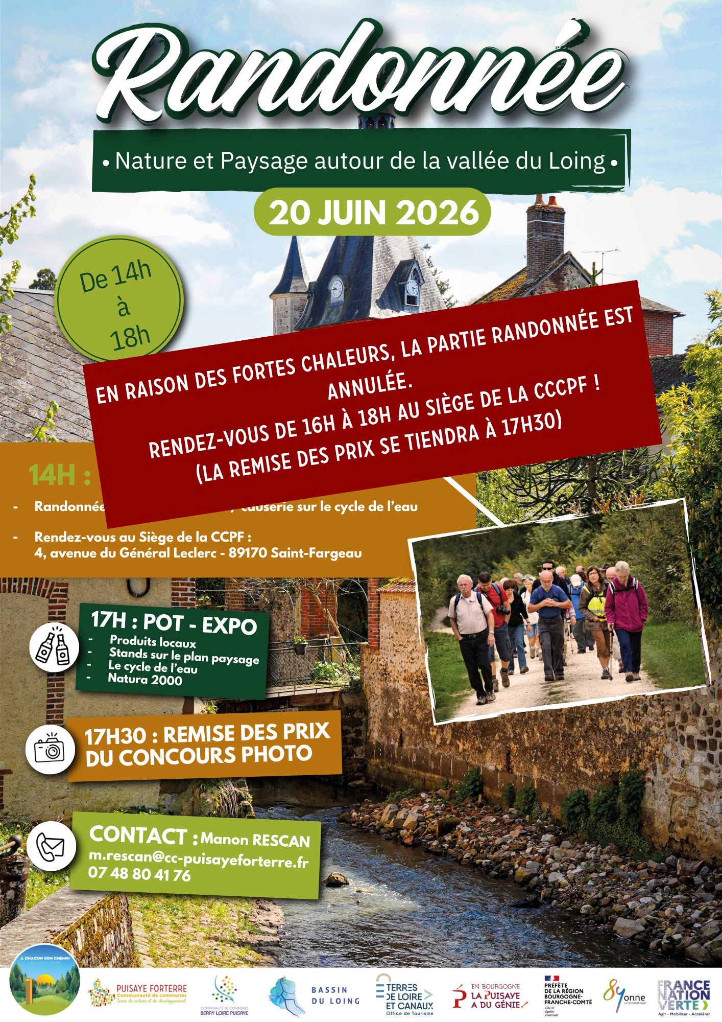 Randonnée Nature et Paysage autour de la vallée du Loing